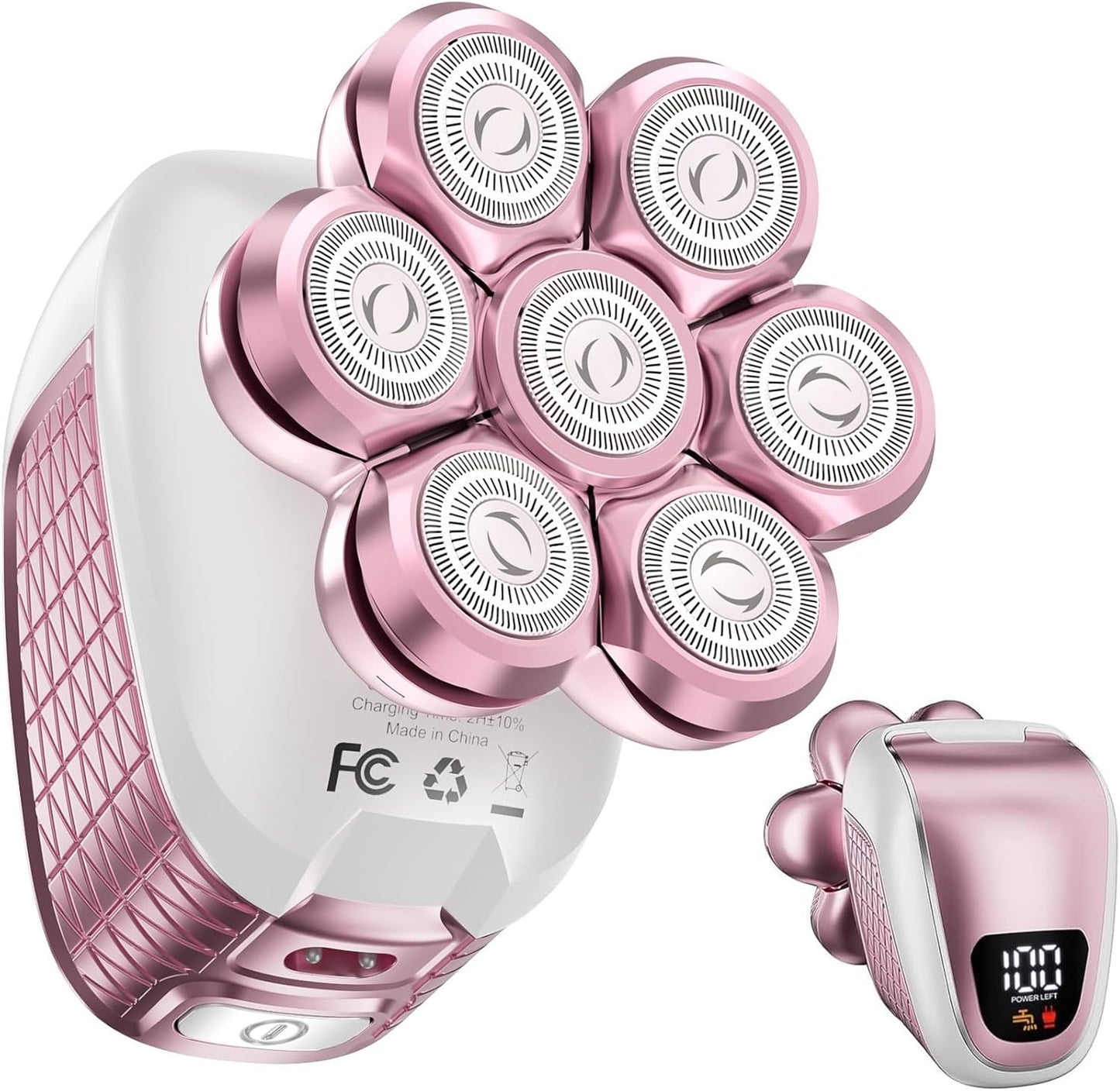Nogroa Electric Razors for Women, 7D IPX6 Waterproof Cordless Body Electric Shaver, 5 in 1 Bikini Trimmer Hair Removal Epilator for Legs Body Face