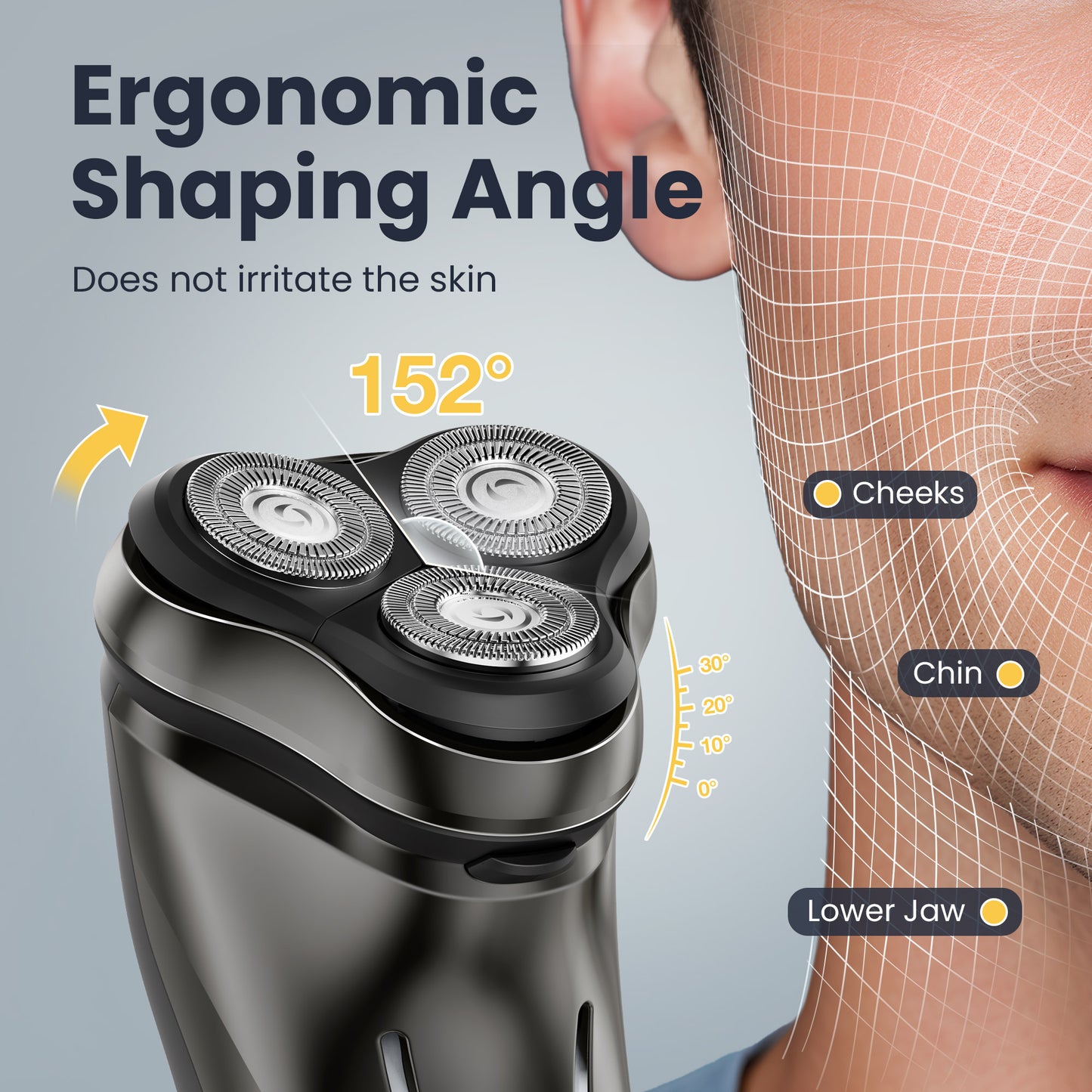 Nogroa Electric Razor for Men, Waterproof Cordless Electric Shaver with Pop-up Beard Trimmer, Ideal Gift for Him Husband Dad
