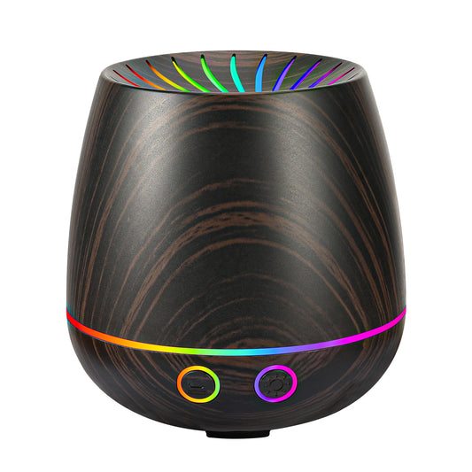 Noahstrong Essential Oil Diffuser, 120ml Aromatherapy Diffuser, Wood Grain Aroma Humidifier with 7 Colors Lights, 2 Mist Mode, Waterless Auto Shut-Off for Large Room Bedroom Office Car