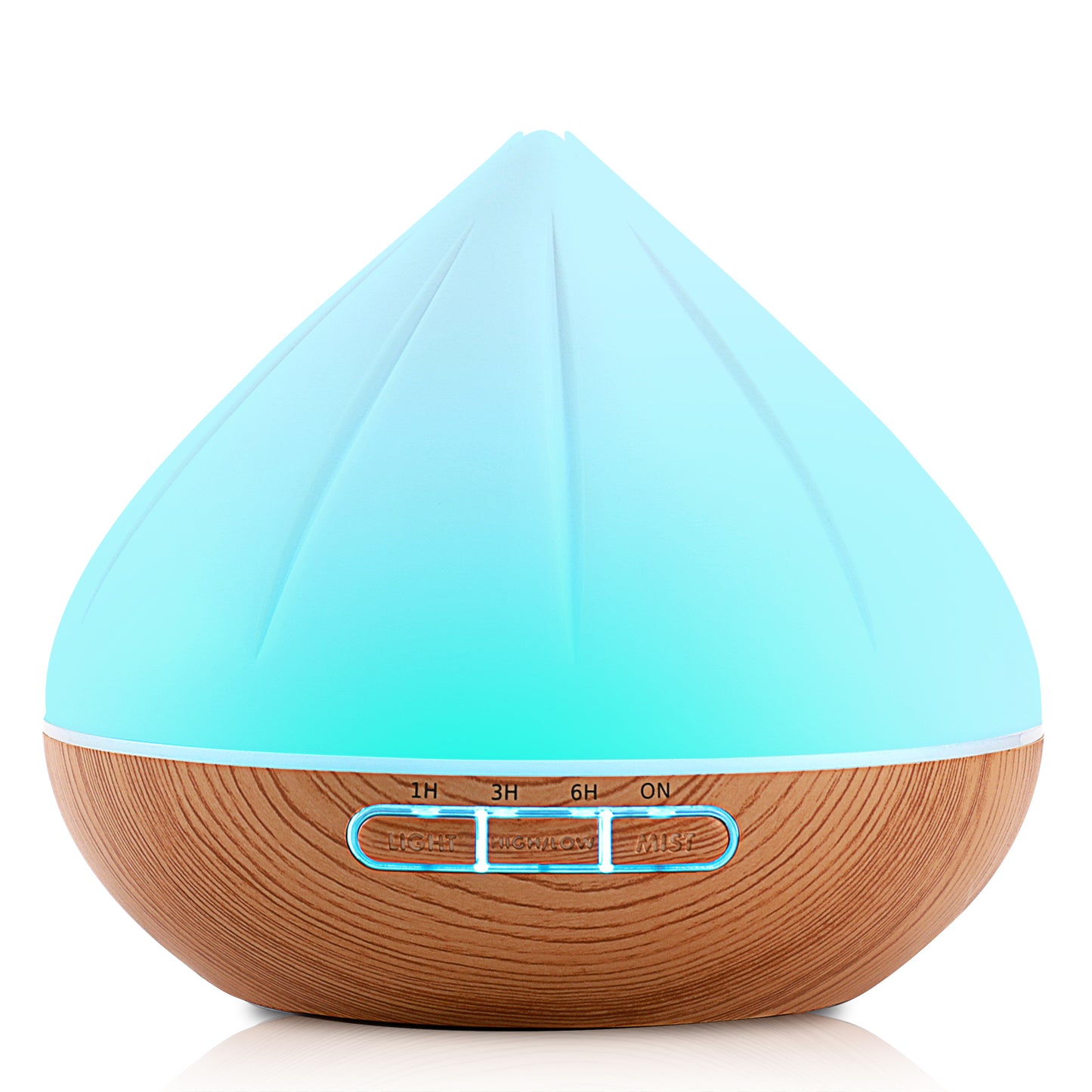 Noahstrong 500ml Essential Oil Diffusers, Petal Shape Aromatherapy Diffusers, Aroma Fragrant Oil Air Humidifier Vaporizer for Large Room Bedroom Office Car SPA Yoga