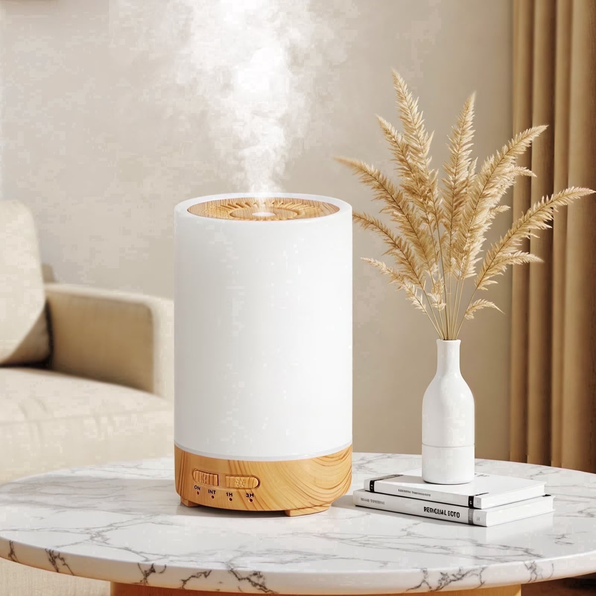 Noahstrong Essential Oil Diffuser, 150ml 7 Colors Oil Diffuser with Night Light Timer Waterless Auto-off Portable Cool Mist Air Humidifier for Bedroom Home