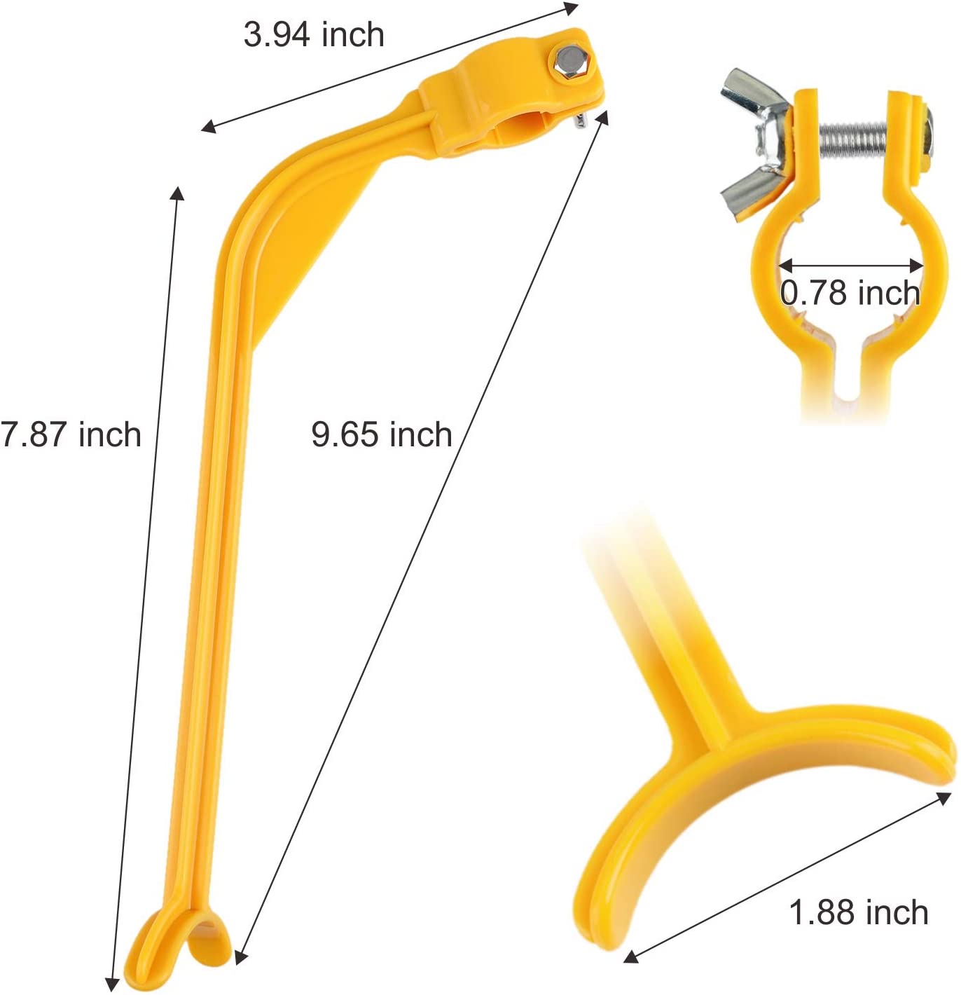 UWANTME Golf Swing Trainer Golf Training Aid to Keep Head Still Swing Correcting Tool for Beginner and Kid, Yellow