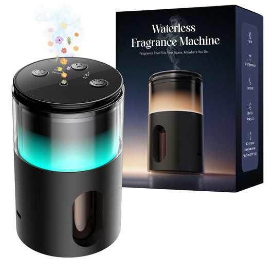Noahstrong Waterless Essential Oil Diffuser, Cordless Aromatherapy Oil Diffuser with 3 Mist Level 8 Colors - Rechargeable Portable Scent Diffuser - Cool Mist Humidifier for Home Car Office